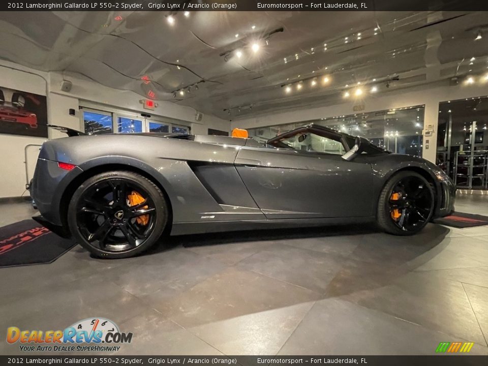 2012 Lamborghini Gallardo LP 550-2 Spyder Grigio Lynx / Arancio (Orange) Photo #22