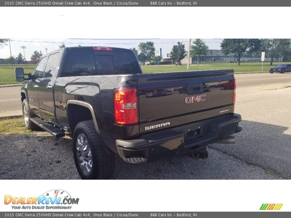 2015 GMC Sierra 2500HD Denali Crew Cab 4x4 Onyx Black / Cocoa/Dune Photo #7