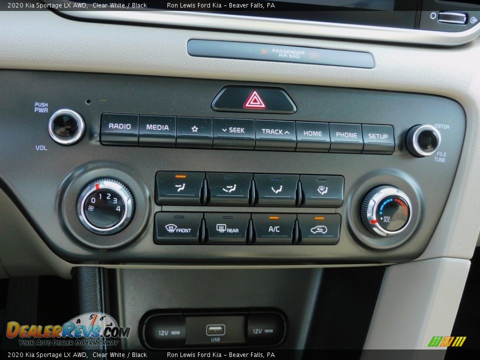 2020 Kia Sportage LX AWD Clear White / Black Photo #17