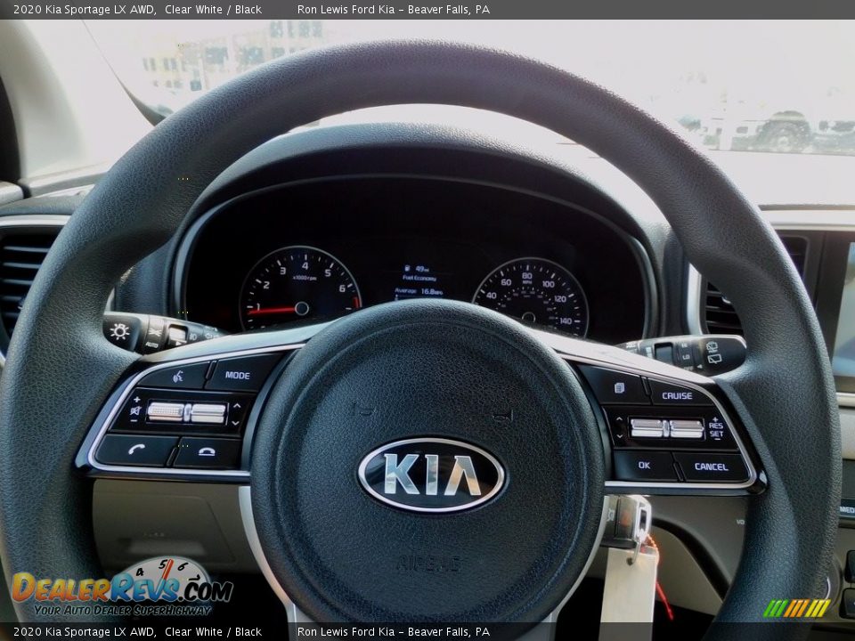 2020 Kia Sportage LX AWD Clear White / Black Photo #18