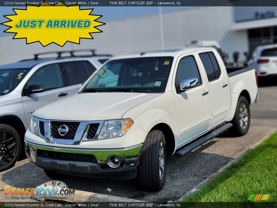 2019 Nissan Frontier SL Crew Cab Glacier White / Steel Photo #1