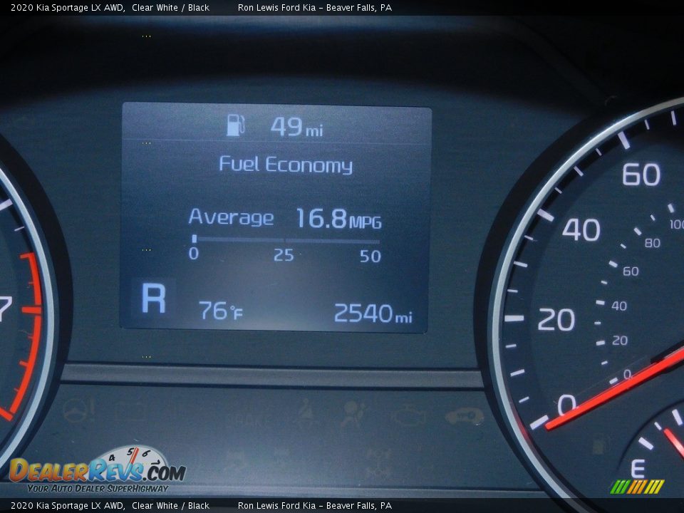 2020 Kia Sportage LX AWD Clear White / Black Photo #19