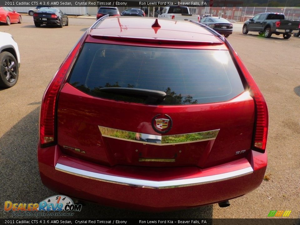 2011 Cadillac CTS 4 3.6 AWD Sedan Crystal Red Tintcoat / Ebony Photo #3