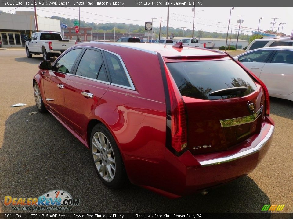 2011 Cadillac CTS 4 3.6 AWD Sedan Crystal Red Tintcoat / Ebony Photo #4