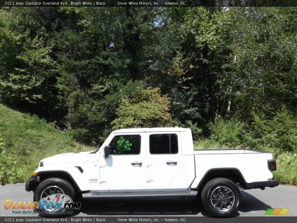 2021 Jeep Gladiator Overland 4x4 Bright White / Black Photo #1