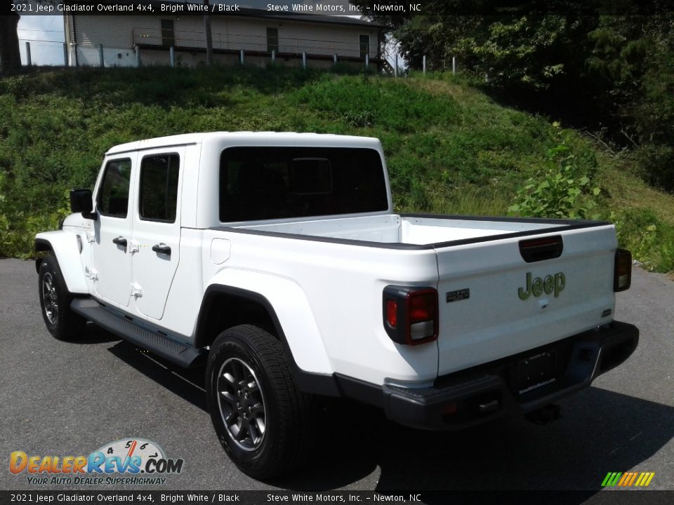 2021 Jeep Gladiator Overland 4x4 Bright White / Black Photo #9