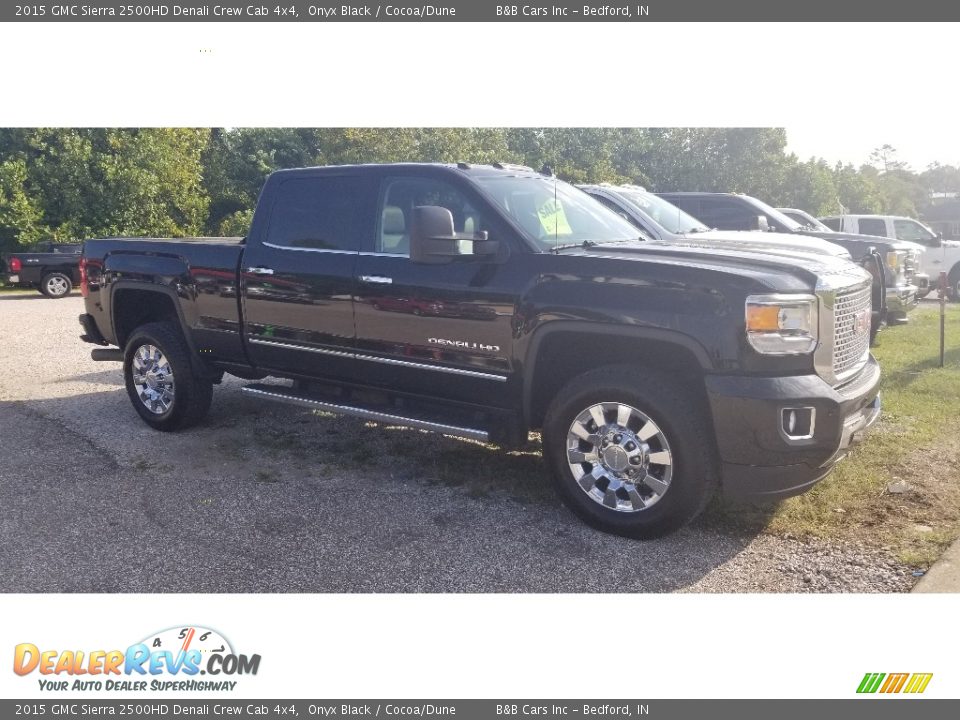 2015 GMC Sierra 2500HD Denali Crew Cab 4x4 Onyx Black / Cocoa/Dune Photo #29