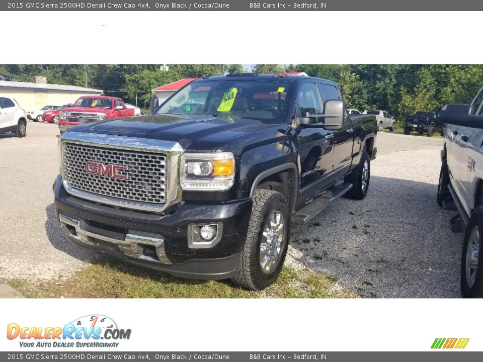 2015 GMC Sierra 2500HD Denali Crew Cab 4x4 Onyx Black / Cocoa/Dune Photo #30