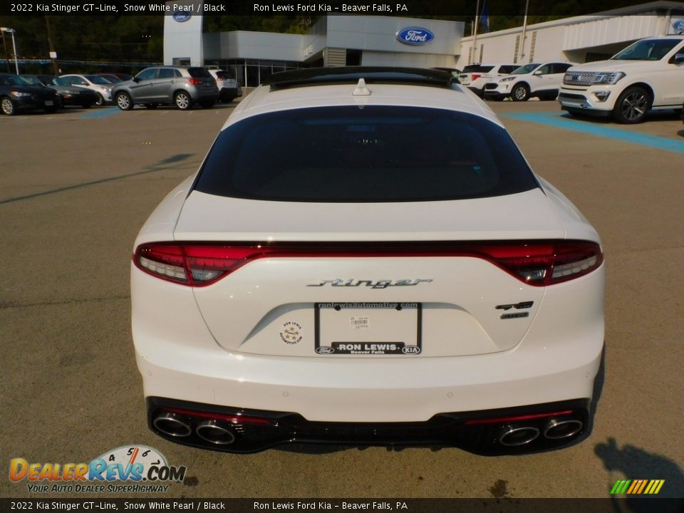 2022 Kia Stinger GT-Line Snow White Pearl / Black Photo #3