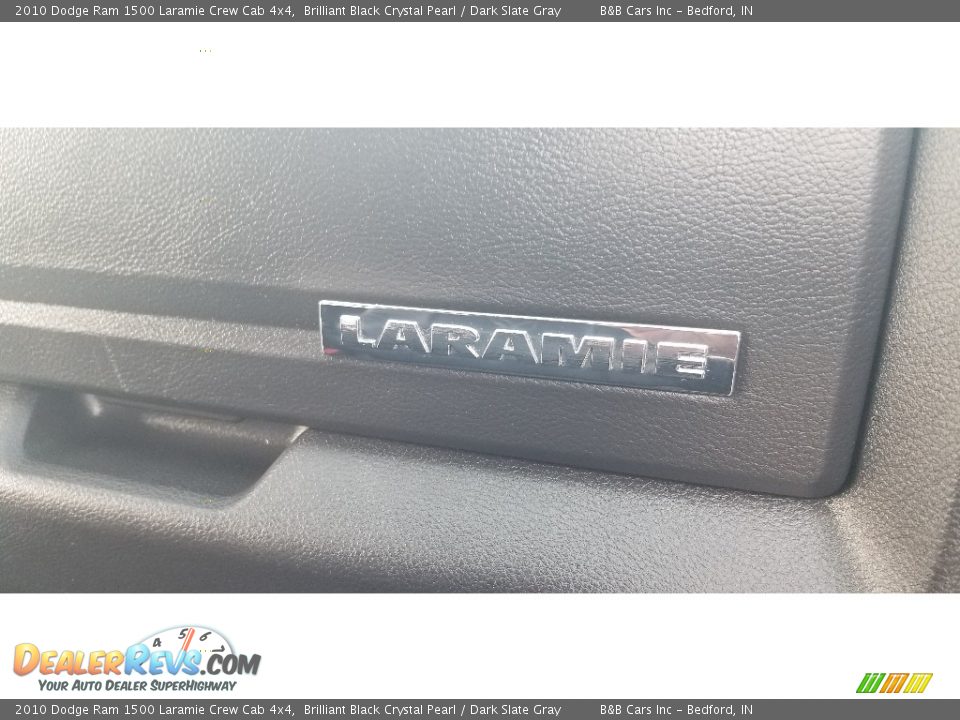 2010 Dodge Ram 1500 Laramie Crew Cab 4x4 Brilliant Black Crystal Pearl / Dark Slate Gray Photo #33