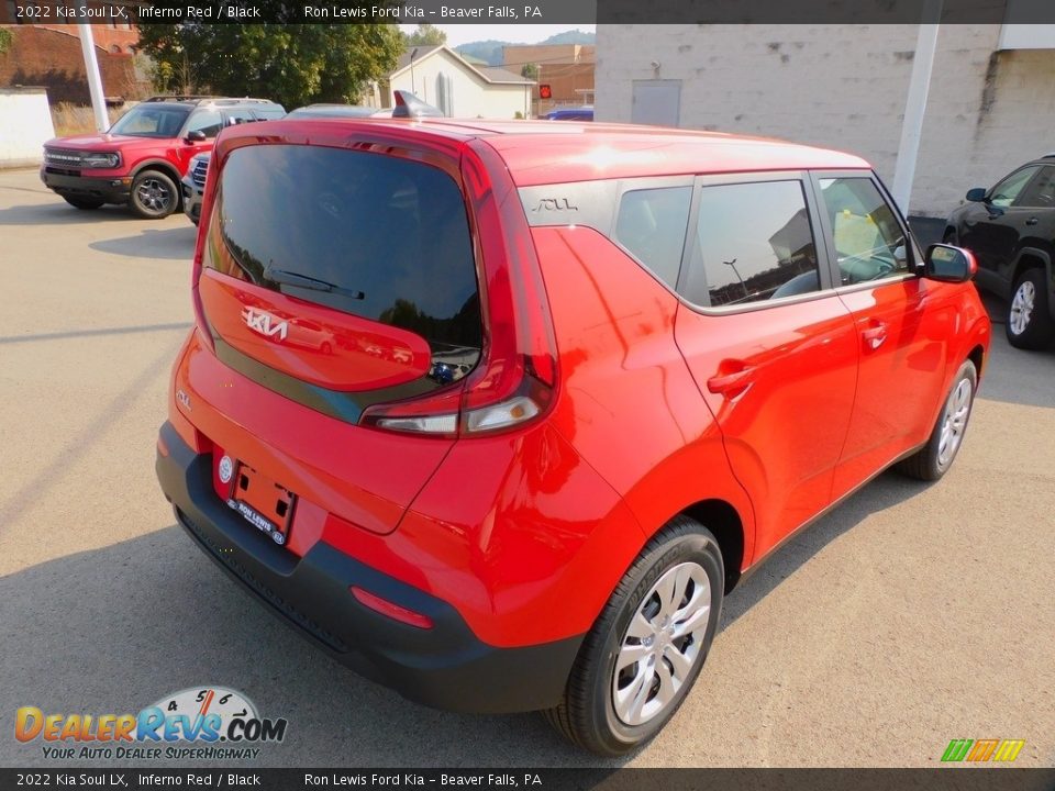 2022 Kia Soul LX Inferno Red / Black Photo #2
