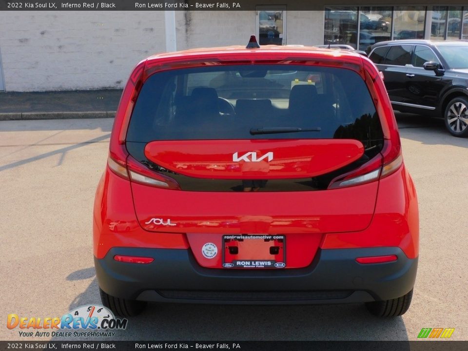 2022 Kia Soul LX Inferno Red / Black Photo #3