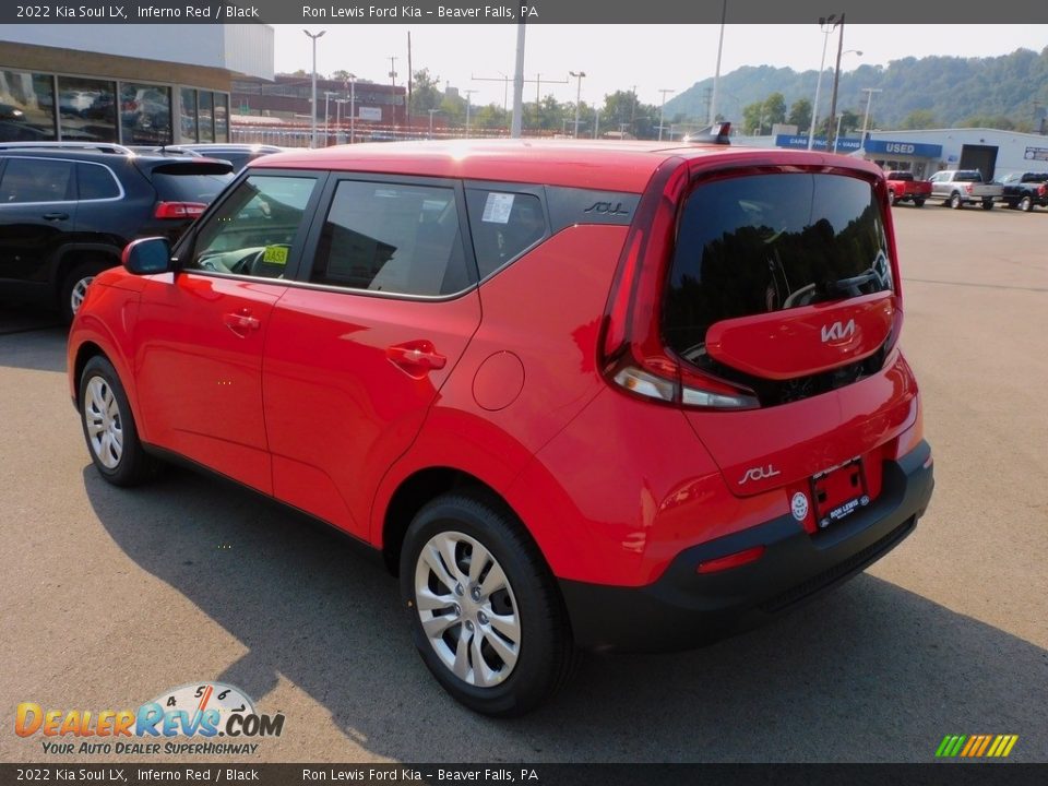 2022 Kia Soul LX Inferno Red / Black Photo #5