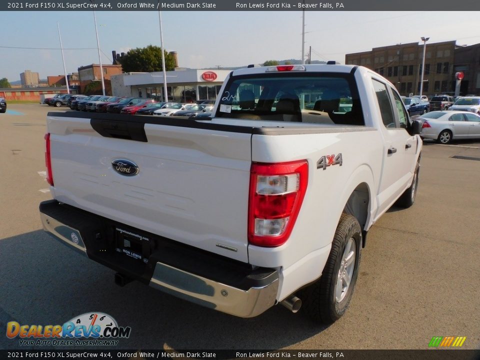 2021 Ford F150 XL SuperCrew 4x4 Oxford White / Medium Dark Slate Photo #2