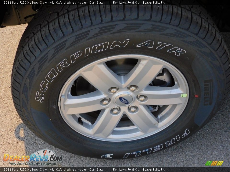 2021 Ford F150 XL SuperCrew 4x4 Oxford White / Medium Dark Slate Photo #10