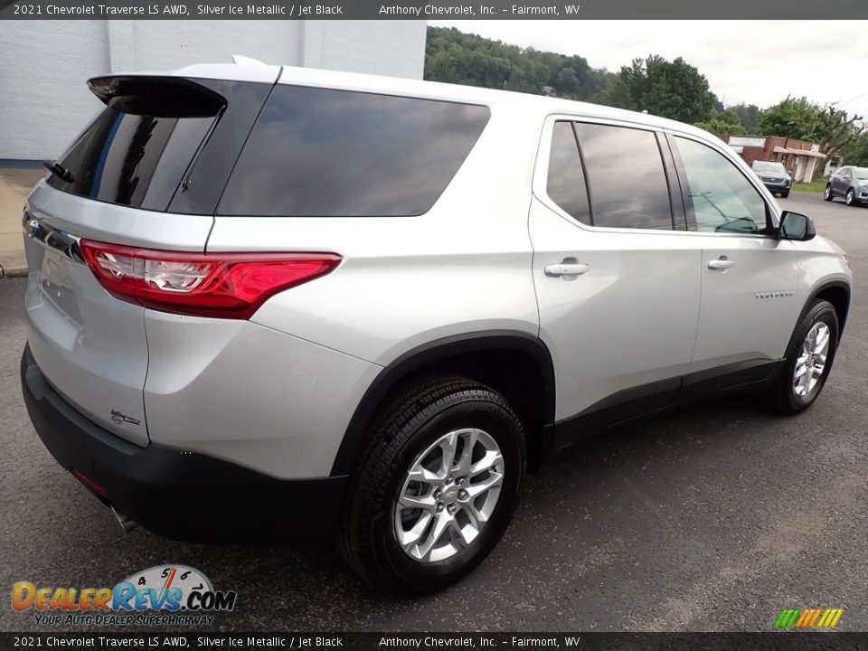 2021 Chevrolet Traverse LS AWD Silver Ice Metallic / Jet Black Photo #3