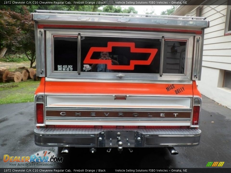 1972 Chevrolet C/K C10 Cheyenne Regular Cab Firebolt Orange / Black Photo #7