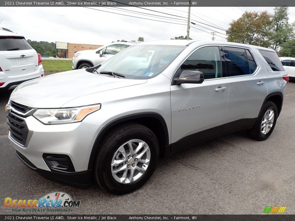 2021 Chevrolet Traverse LS AWD Silver Ice Metallic / Jet Black Photo #8