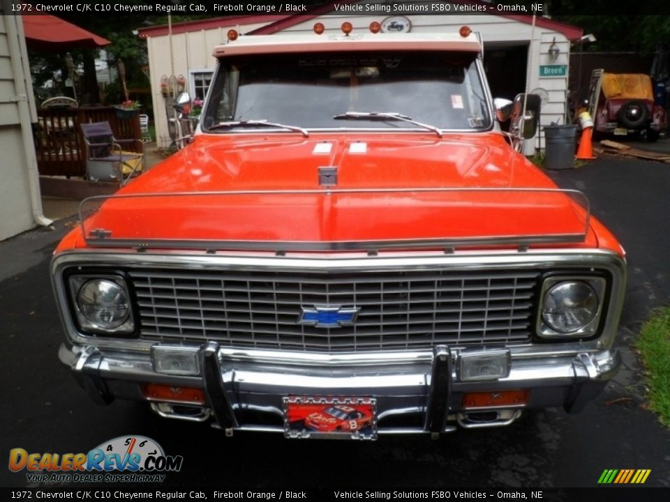 1972 Chevrolet C/K C10 Cheyenne Regular Cab Firebolt Orange / Black Photo #9