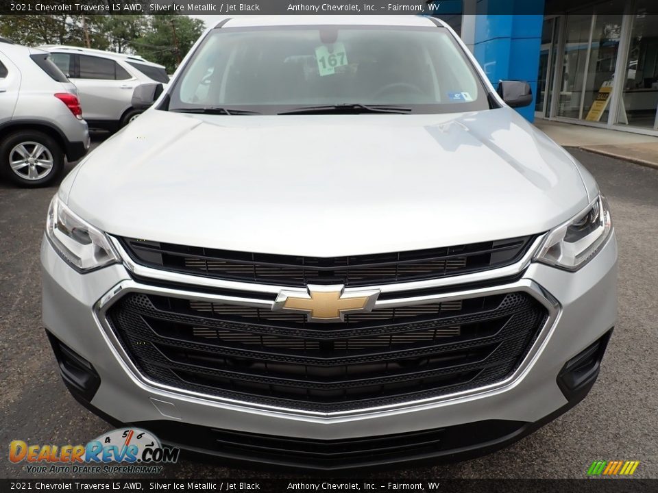 2021 Chevrolet Traverse LS AWD Silver Ice Metallic / Jet Black Photo #9