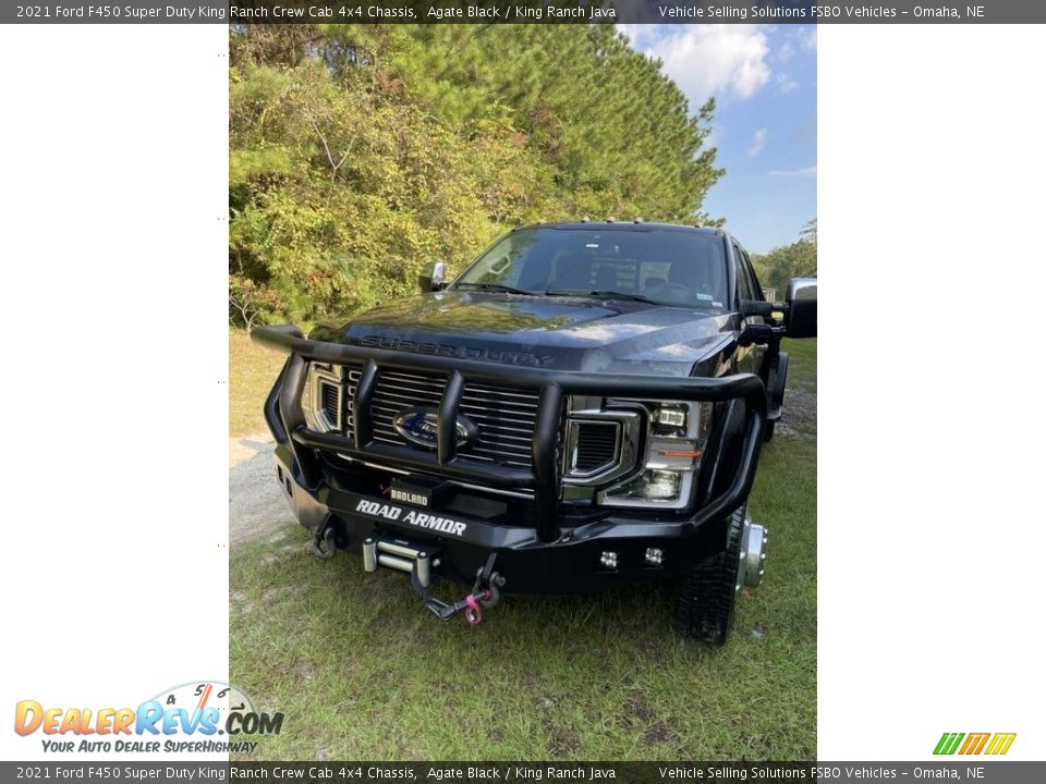 2021 Ford F450 Super Duty King Ranch Crew Cab 4x4 Chassis Agate Black / King Ranch Java Photo #1
