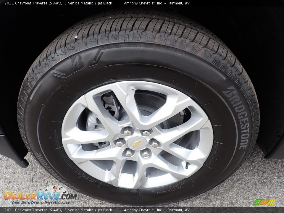 2021 Chevrolet Traverse LS AWD Silver Ice Metallic / Jet Black Photo #10