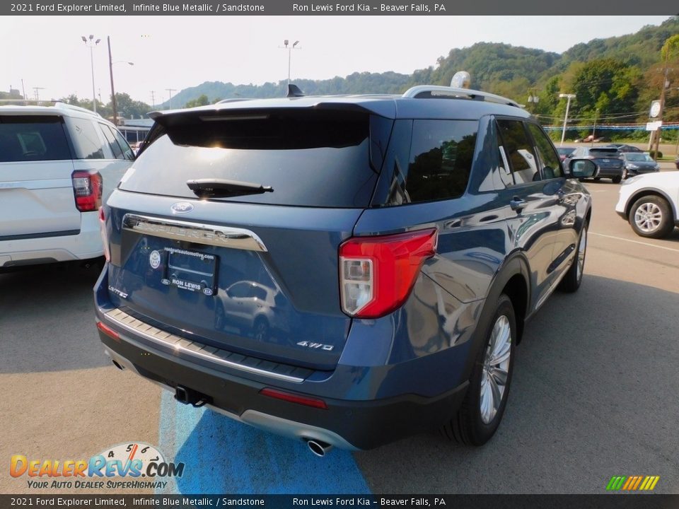 2021 Ford Explorer Limited Infinite Blue Metallic / Sandstone Photo #2