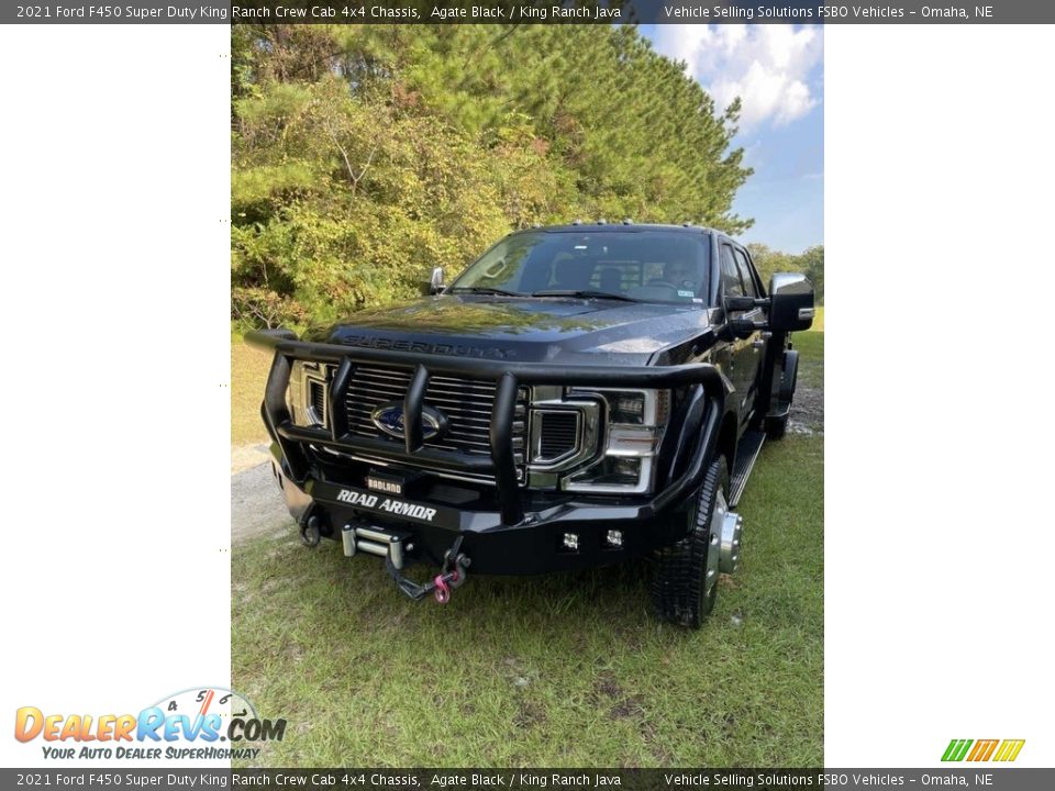 2021 Ford F450 Super Duty King Ranch Crew Cab 4x4 Chassis Agate Black / King Ranch Java Photo #7