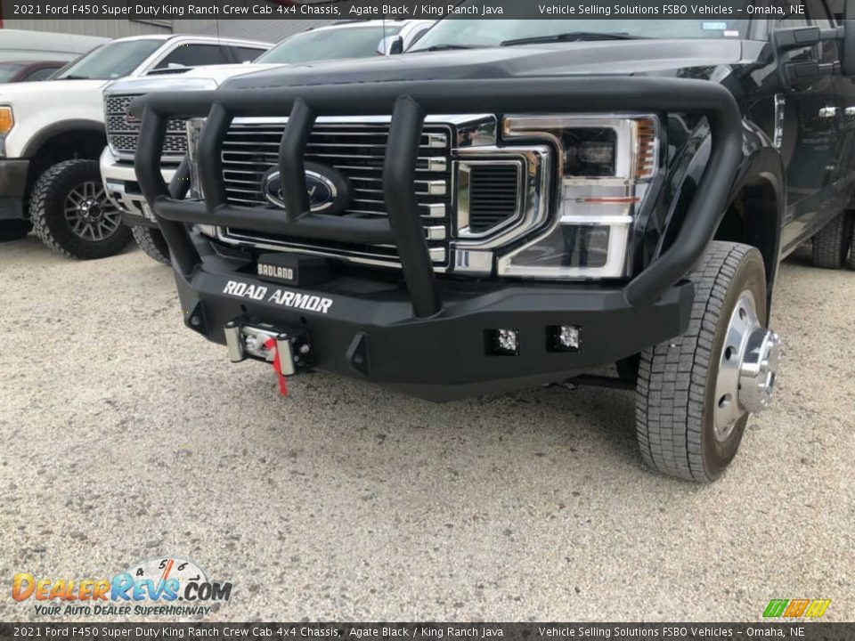 2021 Ford F450 Super Duty King Ranch Crew Cab 4x4 Chassis Agate Black / King Ranch Java Photo #8