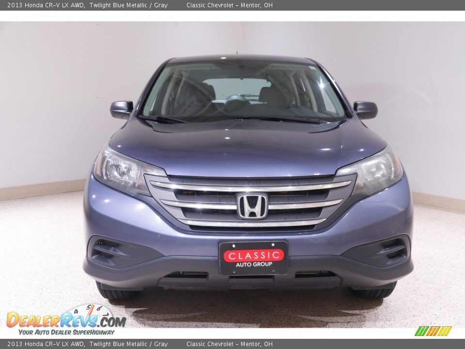 2013 Honda CR-V LX AWD Twilight Blue Metallic / Gray Photo #2