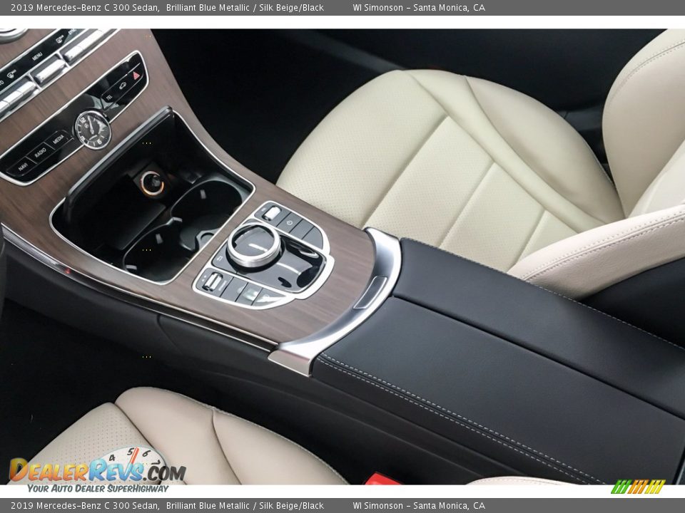 2019 Mercedes-Benz C 300 Sedan Brilliant Blue Metallic / Silk Beige/Black Photo #7