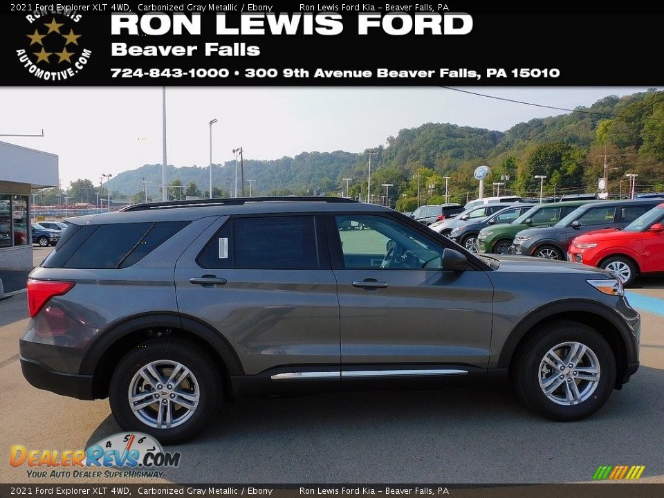 2021 Ford Explorer XLT 4WD Carbonized Gray Metallic / Ebony Photo #1