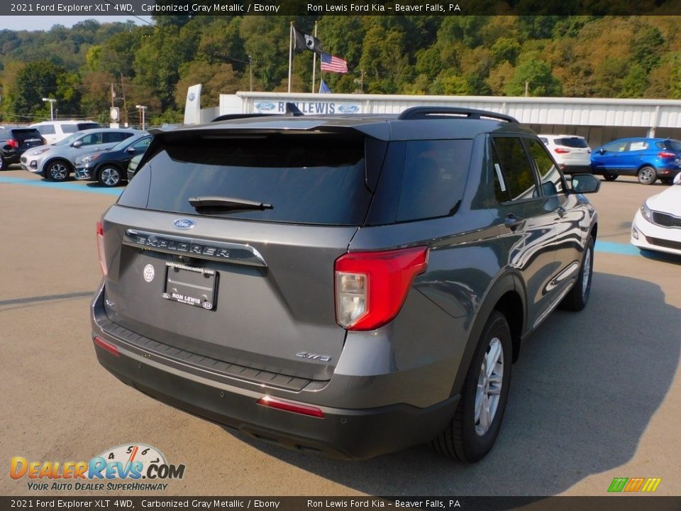 2021 Ford Explorer XLT 4WD Carbonized Gray Metallic / Ebony Photo #2