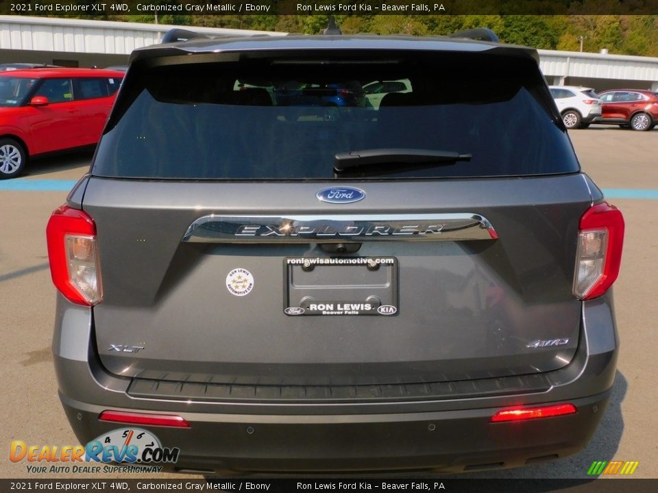 2021 Ford Explorer XLT 4WD Carbonized Gray Metallic / Ebony Photo #3