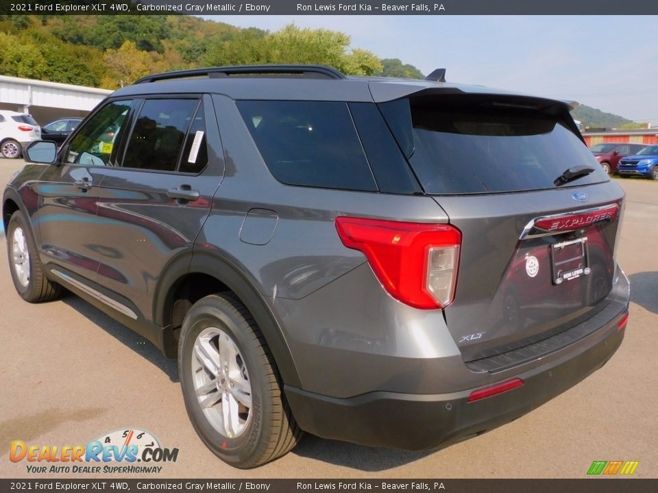 2021 Ford Explorer XLT 4WD Carbonized Gray Metallic / Ebony Photo #5