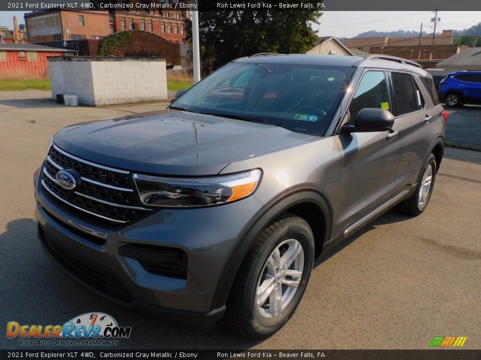 2021 Ford Explorer XLT 4WD Carbonized Gray Metallic / Ebony Photo #7