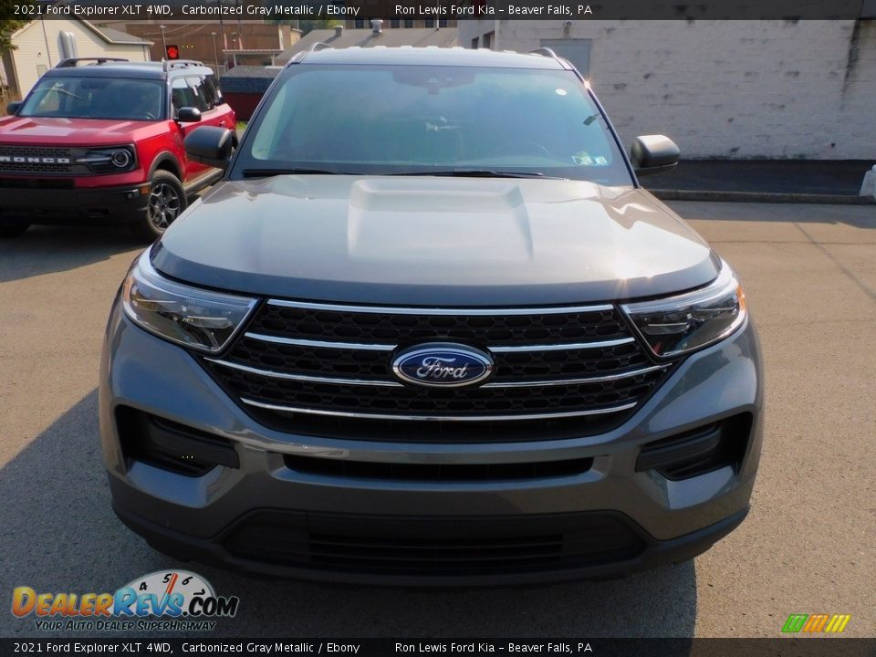 2021 Ford Explorer XLT 4WD Carbonized Gray Metallic / Ebony Photo #8