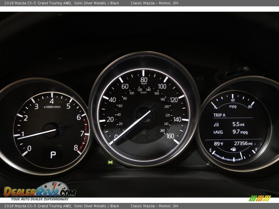 2018 Mazda CX-5 Grand Touring AWD Sonic Silver Metallic / Black Photo #8