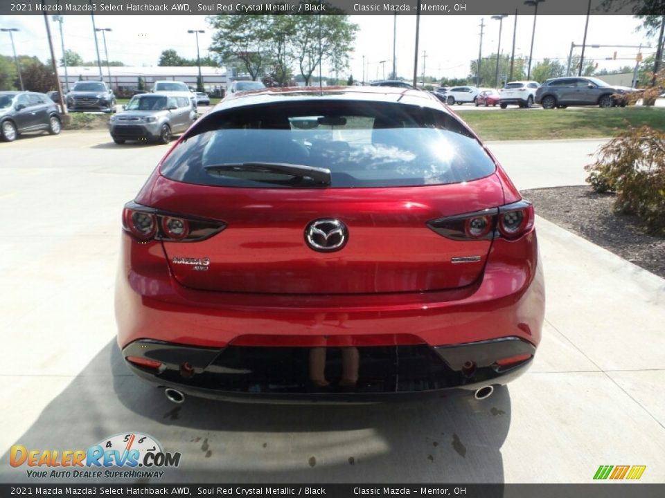 2021 Mazda Mazda3 Select Hatchback AWD Soul Red Crystal Metallic / Black Photo #5