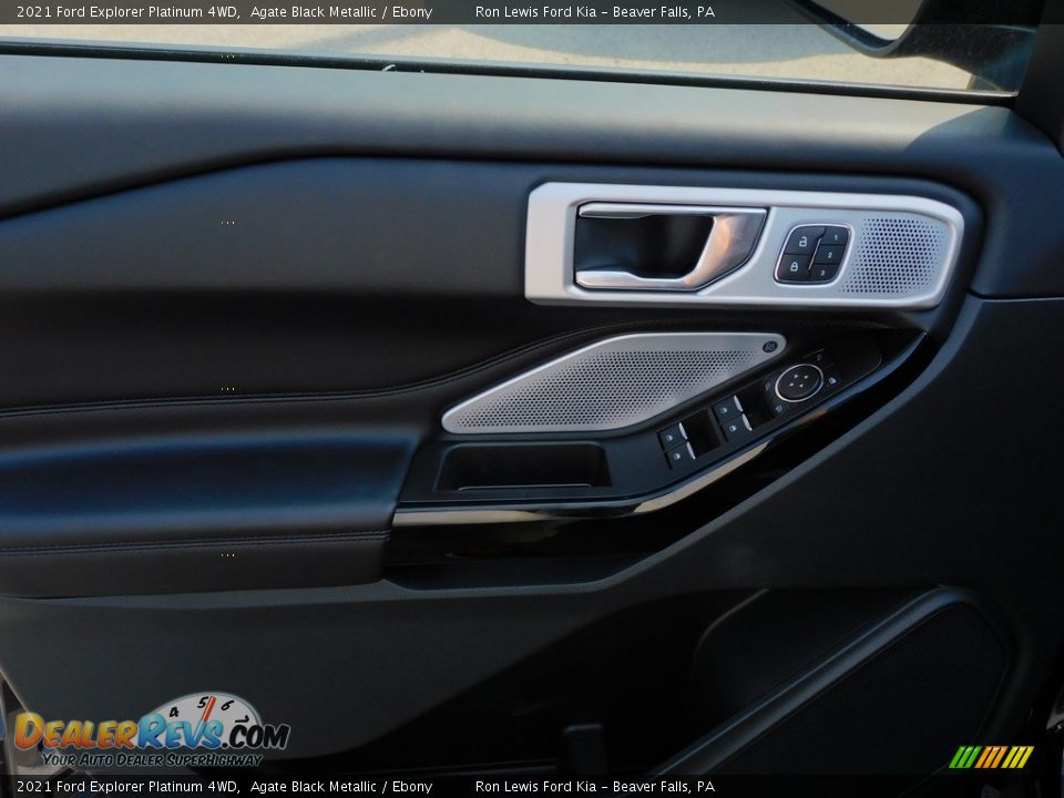 2021 Ford Explorer Platinum 4WD Agate Black Metallic / Ebony Photo #14