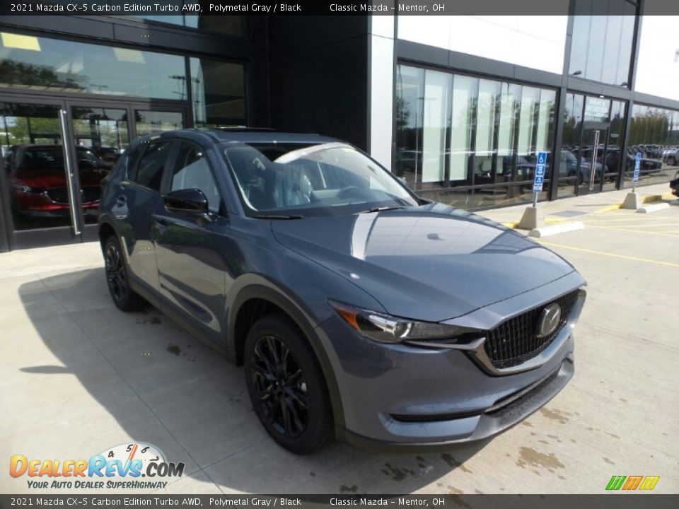2021 Mazda CX-5 Carbon Edition Turbo AWD Polymetal Gray / Black Photo #1