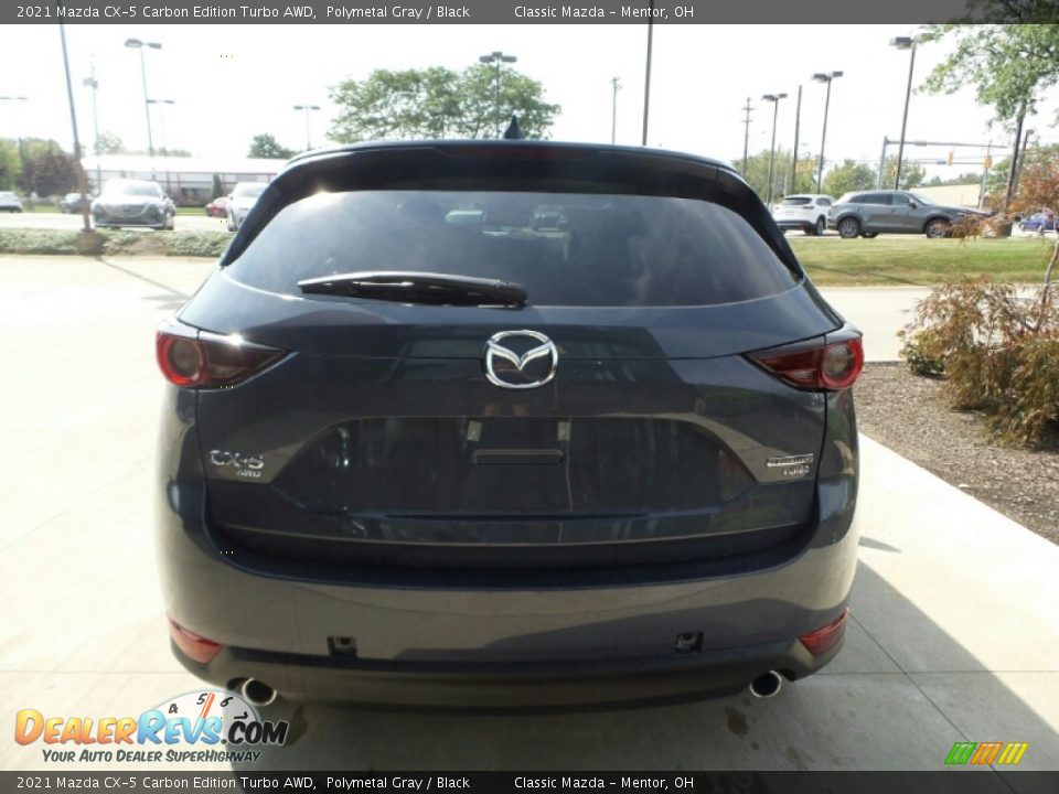 2021 Mazda CX-5 Carbon Edition Turbo AWD Polymetal Gray / Black Photo #5