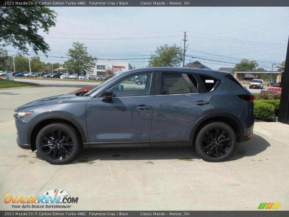 2021 Mazda CX-5 Carbon Edition Turbo AWD Polymetal Gray / Black Photo #6