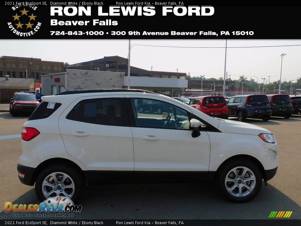 2021 Ford EcoSport SE Diamond White / Ebony Black Photo #1