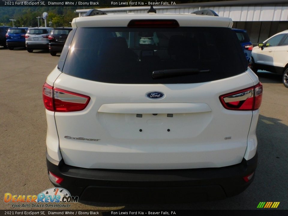 2021 Ford EcoSport SE Diamond White / Ebony Black Photo #3