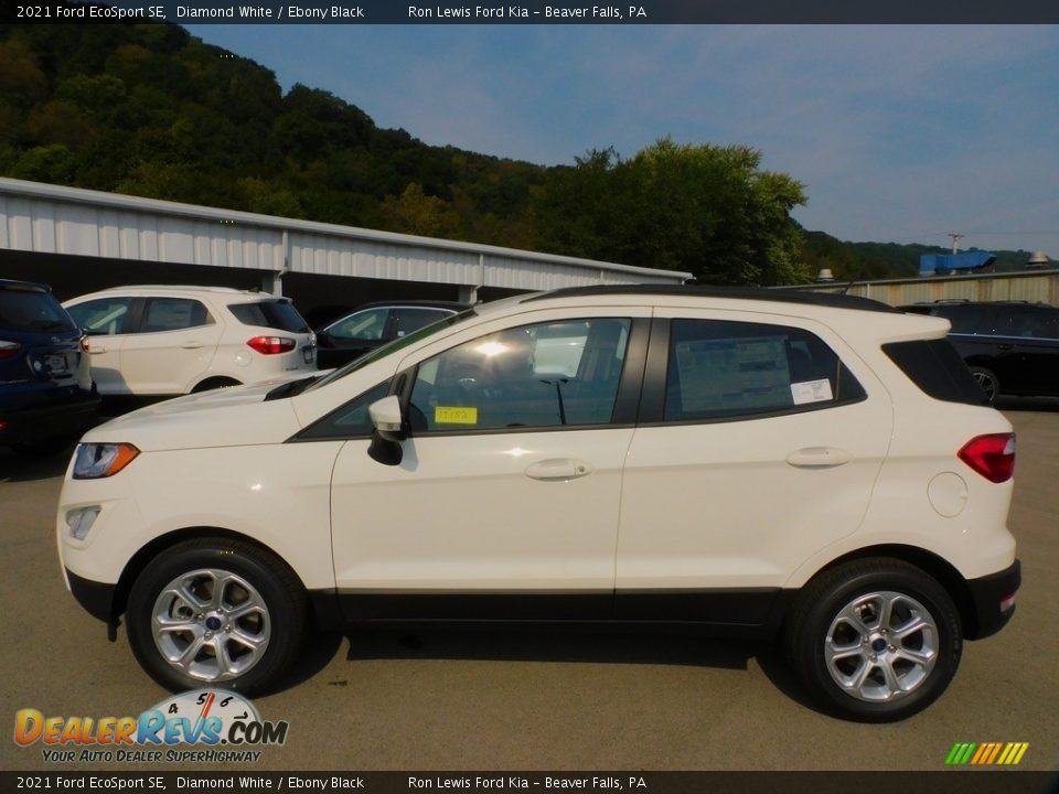 2021 Ford EcoSport SE Diamond White / Ebony Black Photo #5