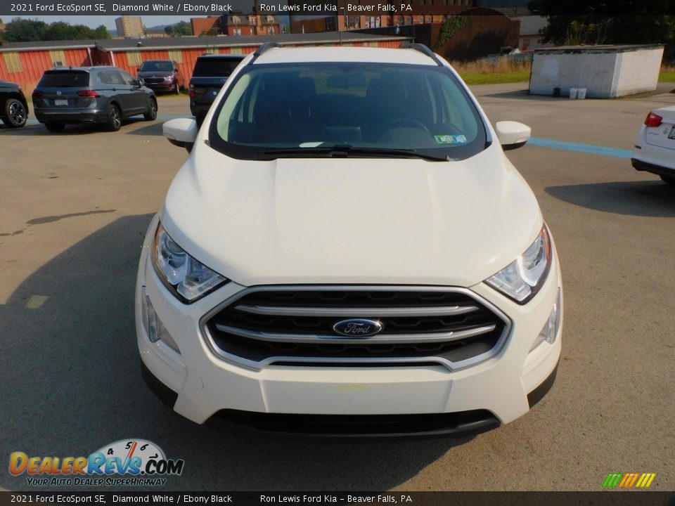 2021 Ford EcoSport SE Diamond White / Ebony Black Photo #7