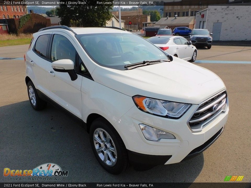 2021 Ford EcoSport SE Diamond White / Ebony Black Photo #8