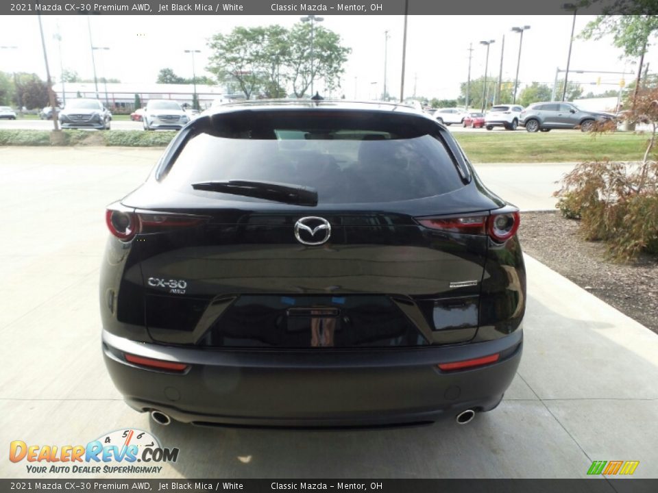 2021 Mazda CX-30 Premium AWD Jet Black Mica / White Photo #5