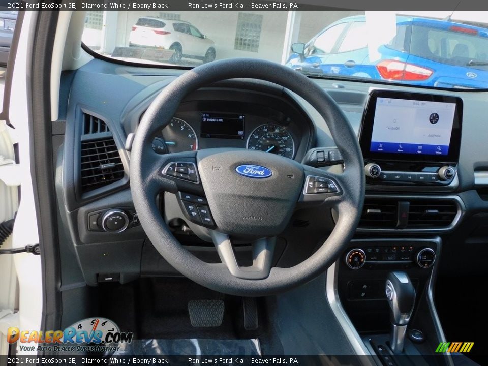 2021 Ford EcoSport SE Diamond White / Ebony Black Photo #12